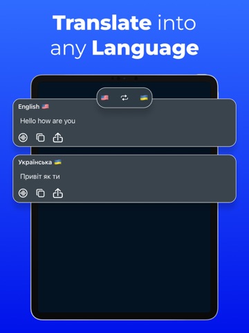 Translate Photo Camera & Voice iPad screenshot
