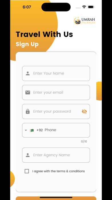 Ummrah Packages Agency App Screenshot