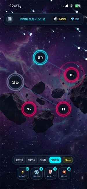 NODE WARS: Cyber & Cosmic War screenshot 1