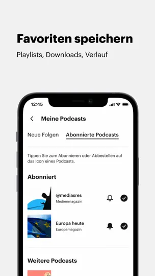 Screenshot von Deutschlandfunk auf dem iPhone 5