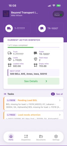 Beyond Transport: Driver App Screenshot 2 of 8