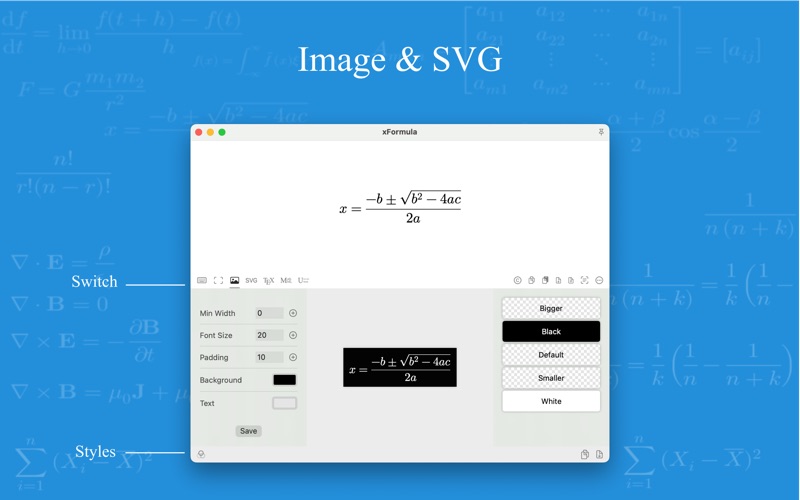 xFormula - Equation Editor Screenshot