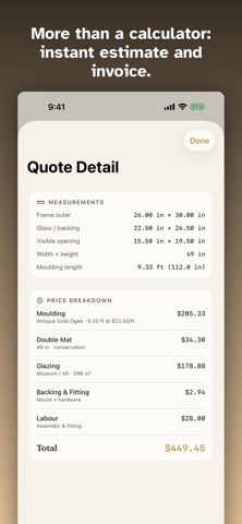 Mitre: Picture Framing Studio screenshot