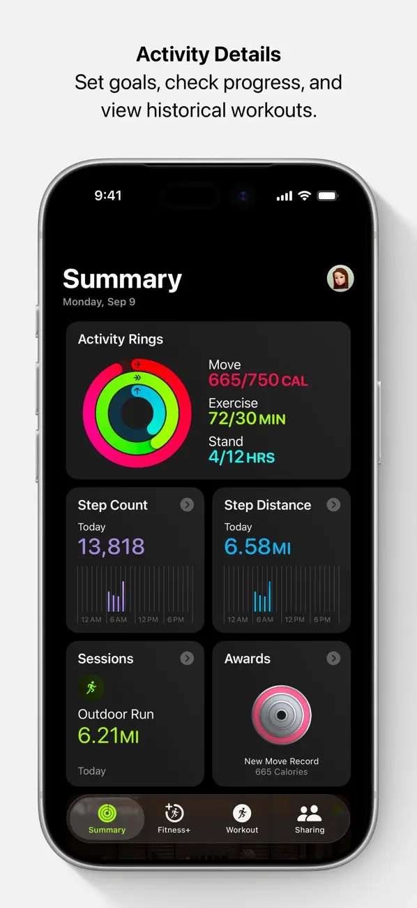 #1. Apple Fitness (iOS) От: Apple