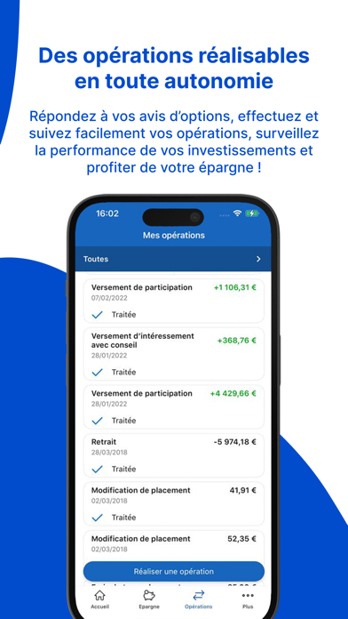 CM épargne Salariale Screenshot