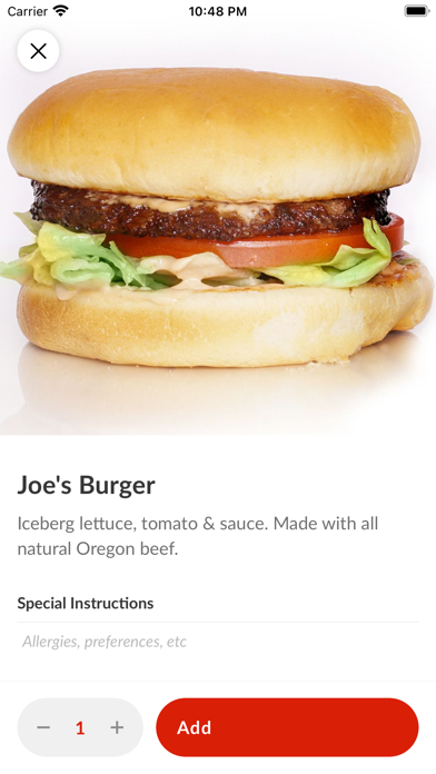 Joe's Burgers Screenshot