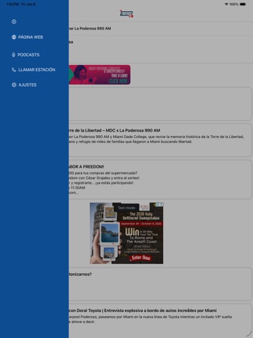 La Poderosa 990 iPad screenshot