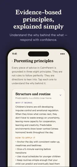 Скриншот CalmParent на iPhone 6
