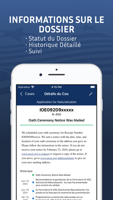 Screenshot #3 pour Case Tracker for USCIS & NVC