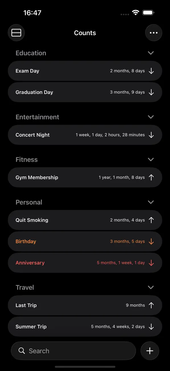 Screenshot #1 pour EasyCount - Event Countdown