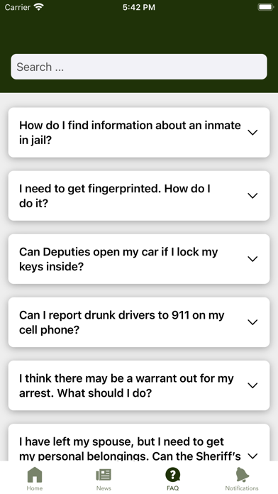 Nassau County Sheriff (FL) Screenshot