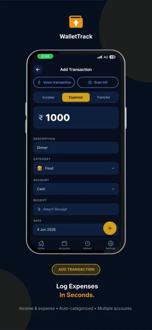 WalletTrack: Budget Tracker screenshot 2