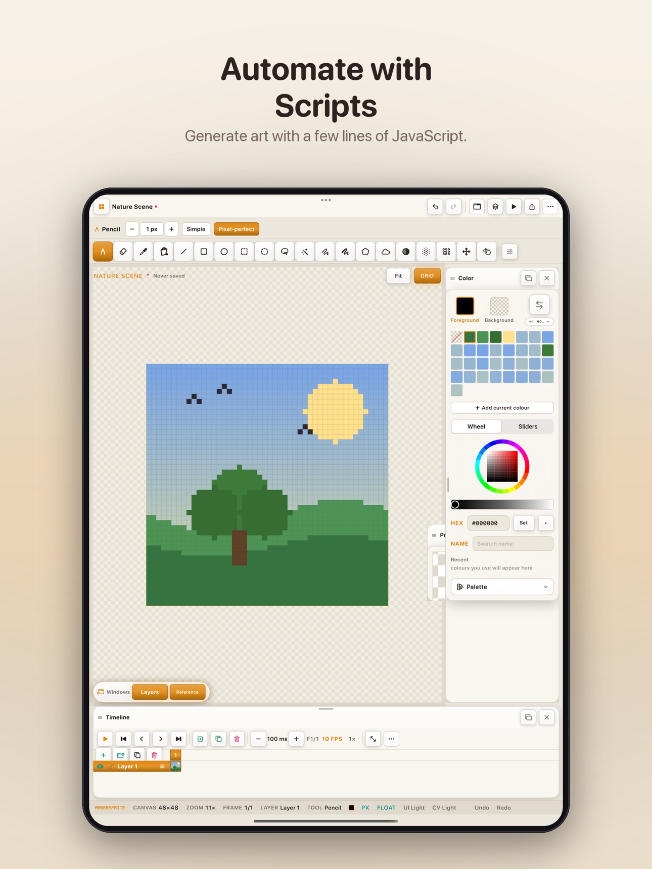 Screenshot 5 of Ambersprite: Pixel Art Studio