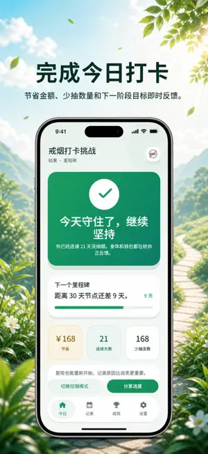 戒烟打卡挑战 screenshot 3
