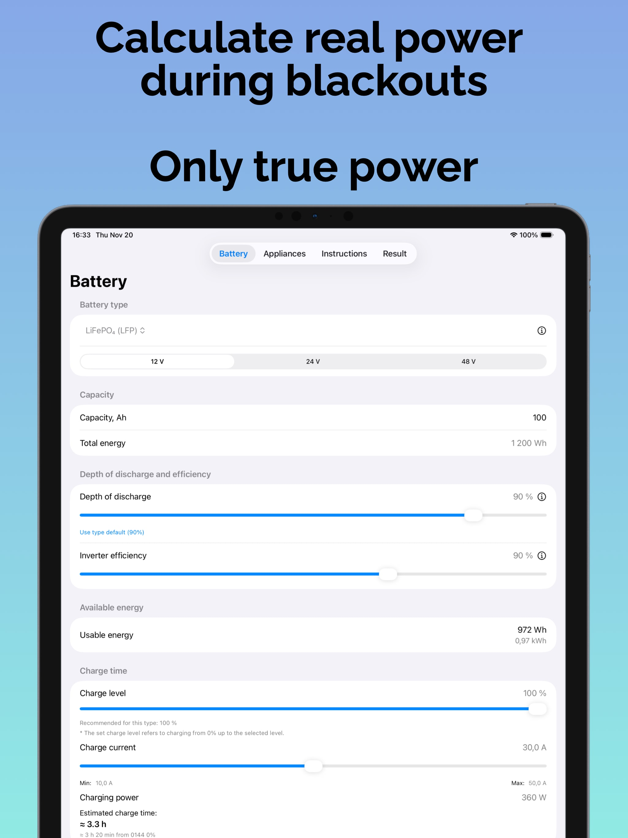 Blackout Math.Power Calculator
