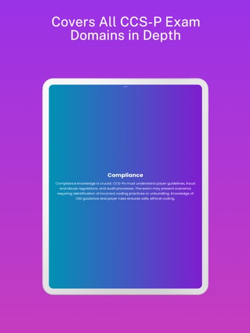 CCS-P Prep:  Physician Based iPad screenshot