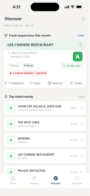 CleanPlate: Restaurant Grades screenshot 4