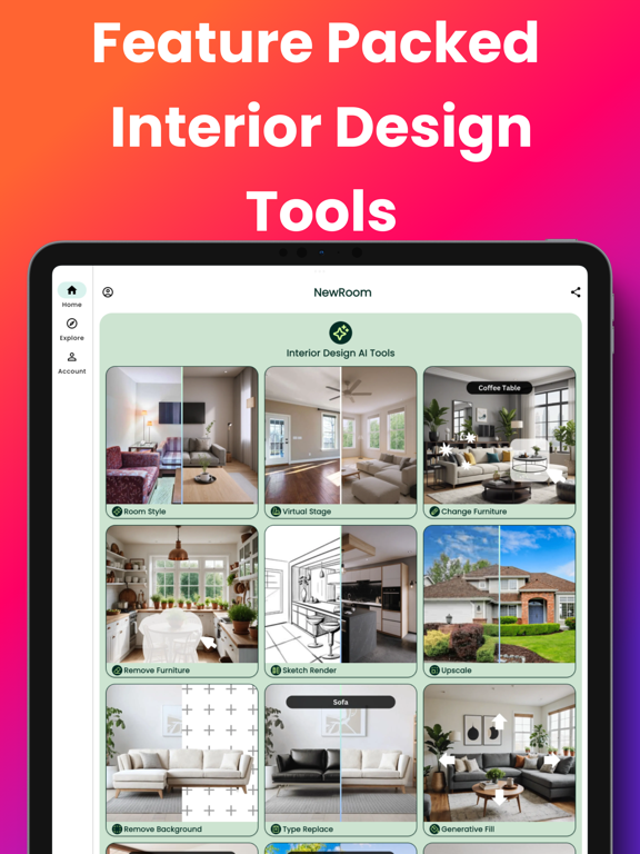 NewRoom - Interior Design AI iPad screenshot