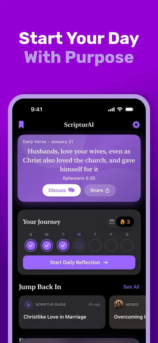 #4. ScripturAI: Bible Study AI (iOS) By: ScripturAI LLC