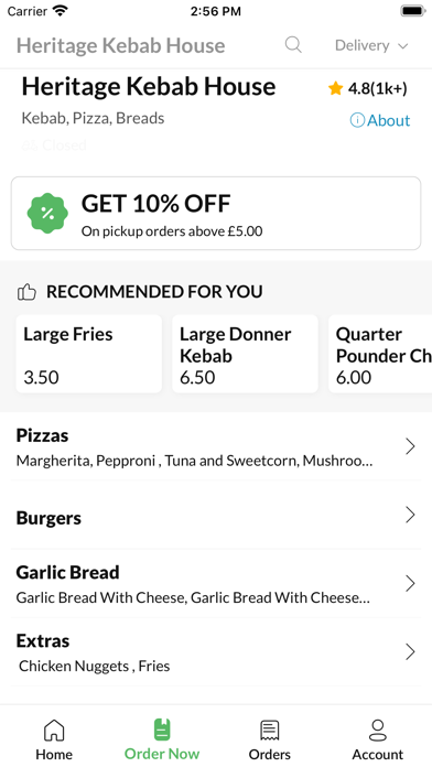 Heritage Kebab House Screenshot