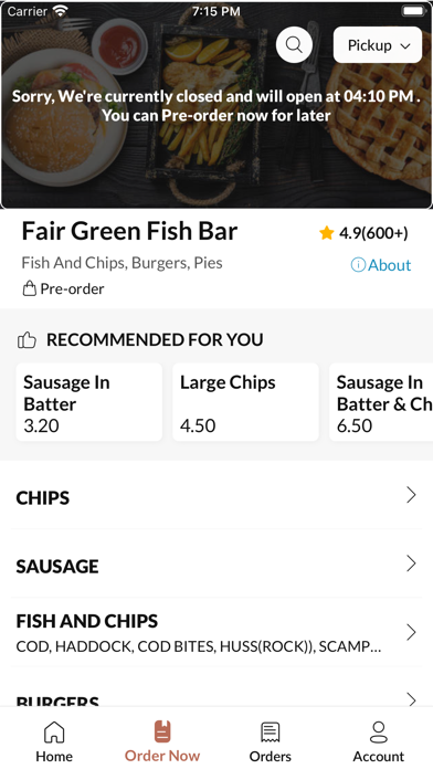 Fair Green Fish Bar Screenshot