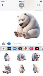 How to cancel & delete sad polar bear stickers 1