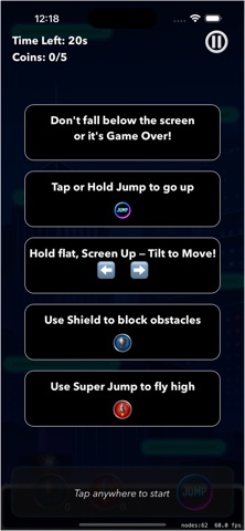Marble Jump: Neon, Fire & Ice Screenshot 2 of 3