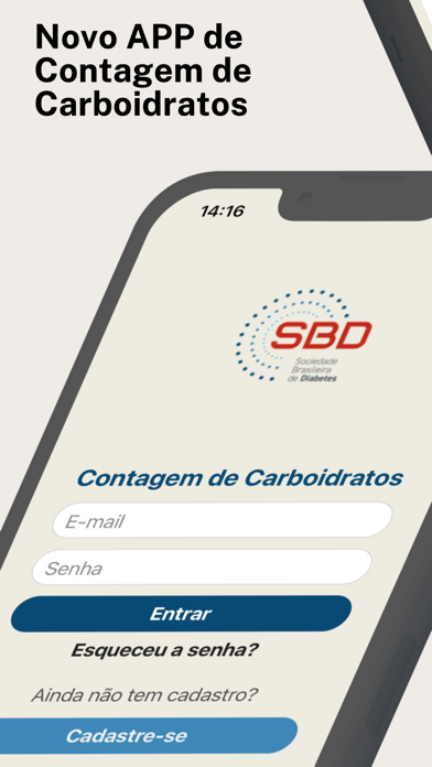 Contagem de Carboidratos - SBD Screenshot