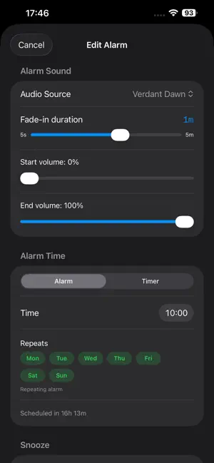 Soft Alarm - Gentle Wake Up screenshot 2