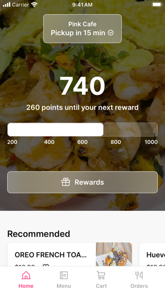 Pink Cafe x2 app screenshot