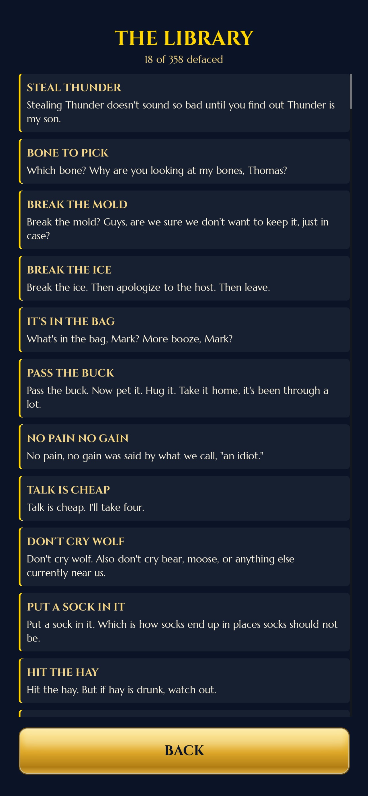 Screenshot 5 of Idiotic Idioms