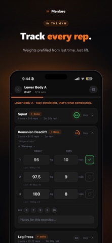 Menlore screenshot