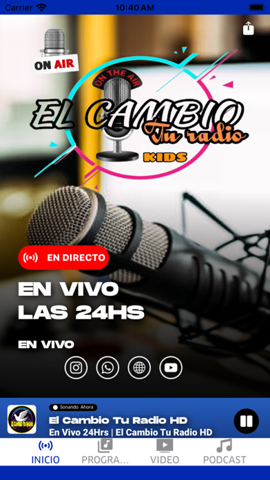 El Cambio Tu Radio HD Screenshot