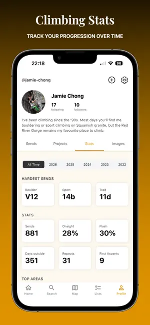 SENDAGE: Climbing Logbook screenshot 2