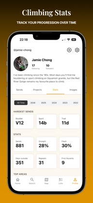 SENDAGE: Climbing Logbook screenshot 2