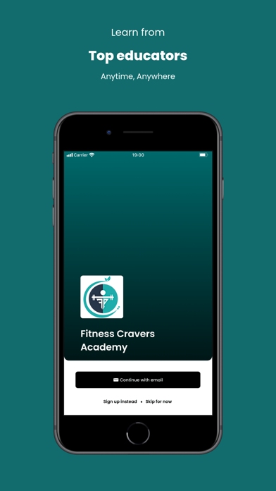 Screenshot 2 of Fitness Cravers Academy App