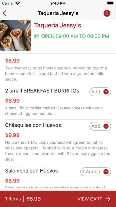 Taqueria Jessy's Screenshot