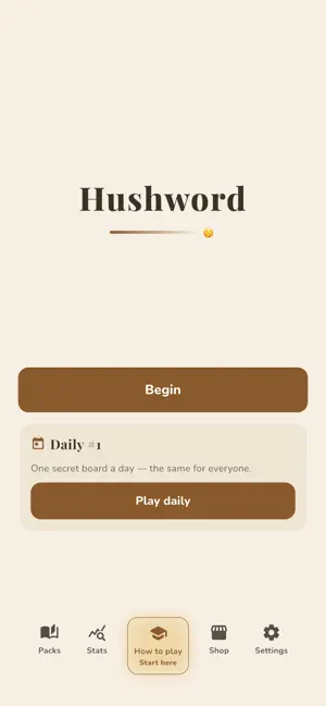 Hushword: Word Search screenshot 1