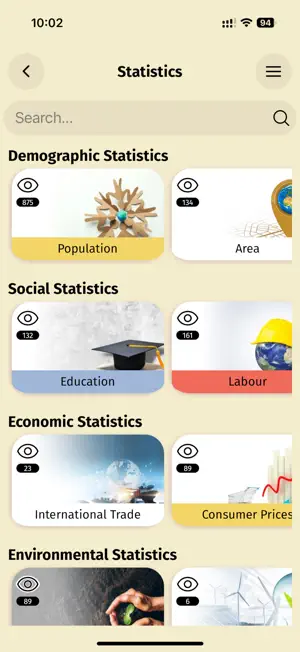 GCC Statistics screenshot 2