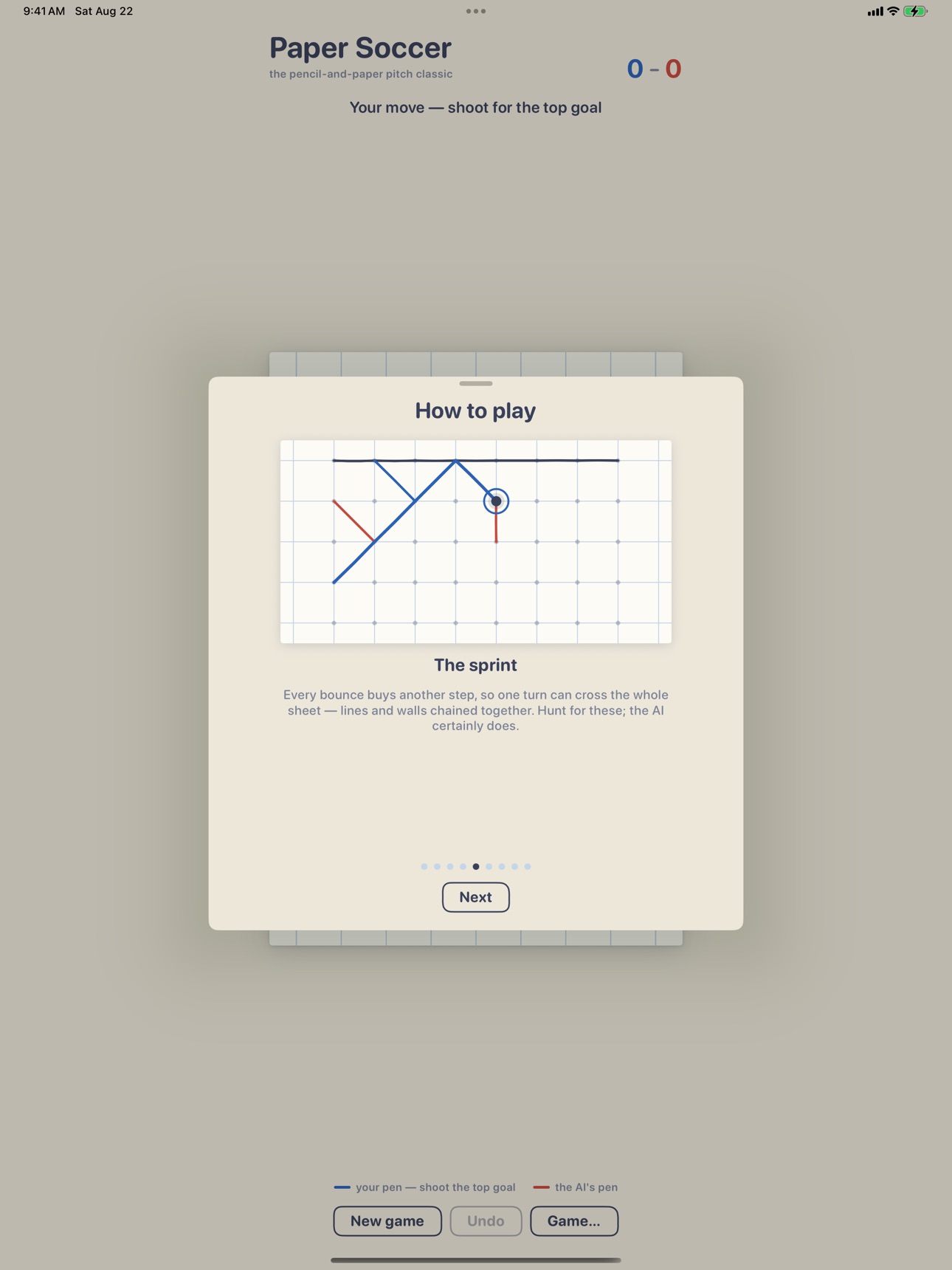Screenshot 9 of Paper Soccer — Pitch Classic