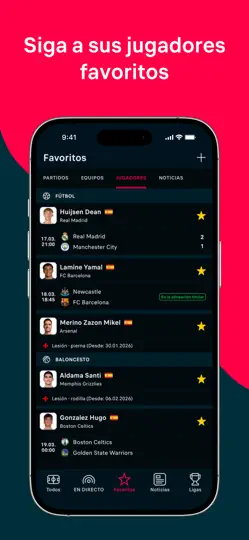 Captura de pantalla de Flashscore: Resultados En Vivo en iPhone 5