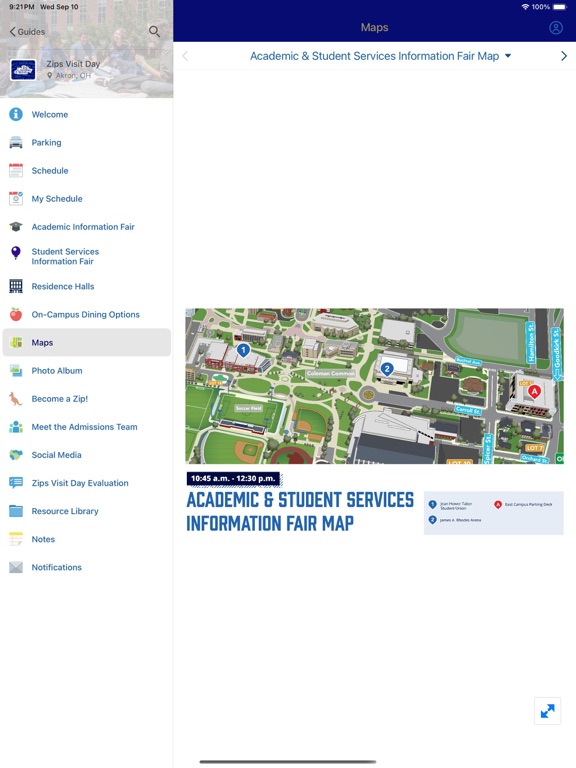 UAkron Admissions iPad screenshot 2 - Business app