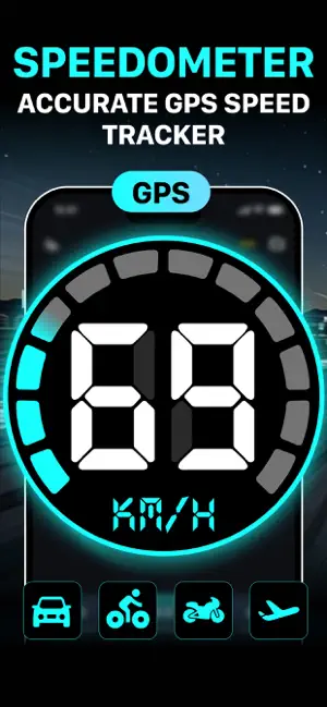 Speedometer GPS : MPH Tracker iPhone screenshot 1