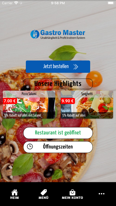 Gastro Master App Screenshot