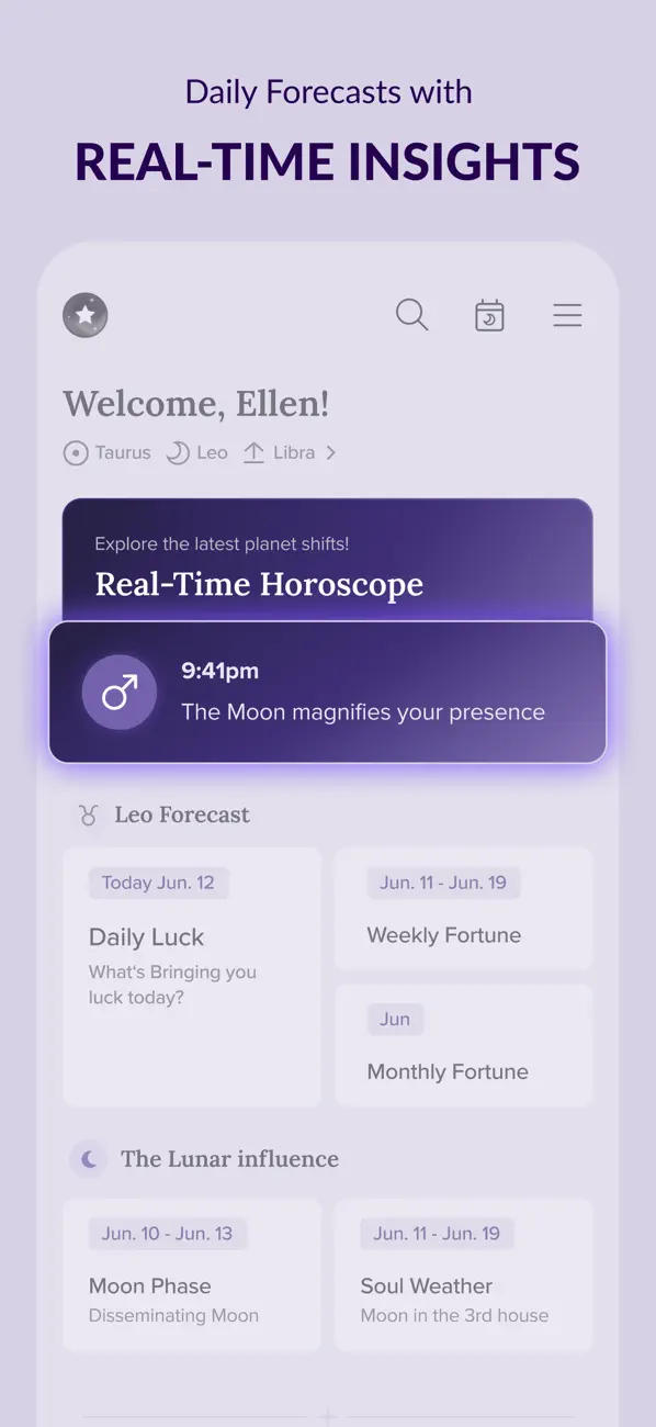 Screenshot #2 pour FORCETELLER: Daily Horoscope