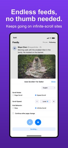 Auto Scroller+ for Safari iPhone screenshot