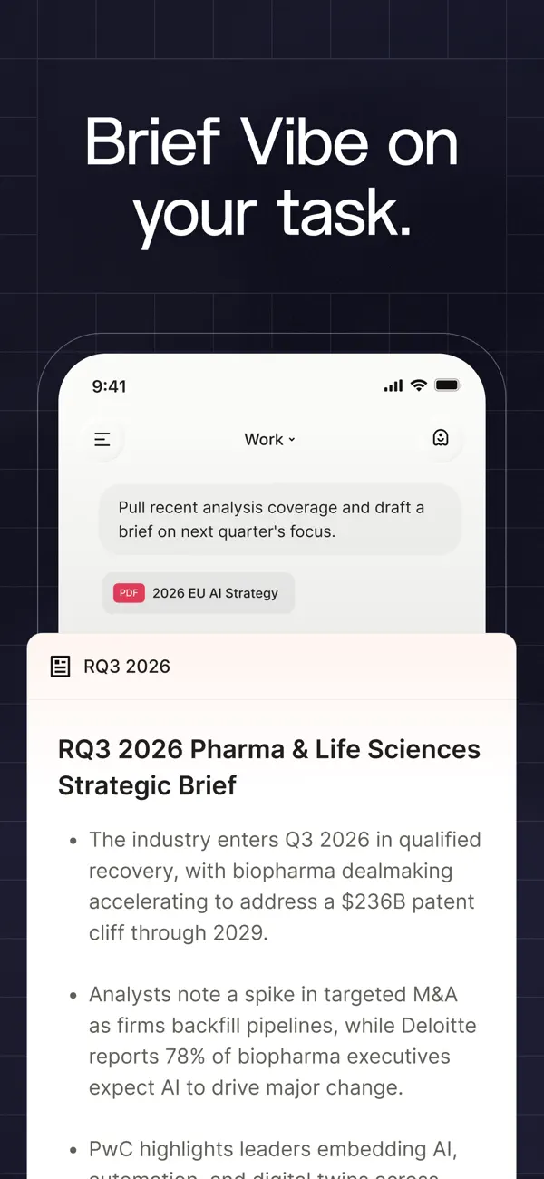 Le Chat by Mistral AI iPhone App Screenshot 2 – Produktivität