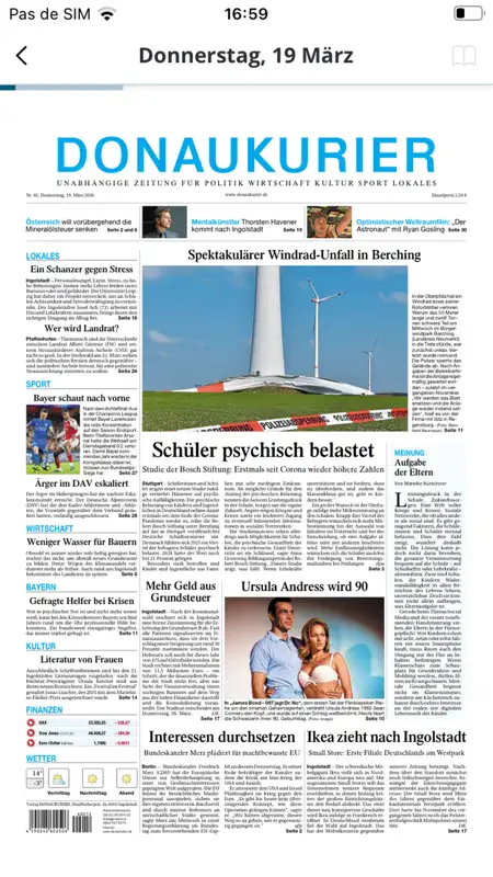 DK ePaper - Donaukurier screenshot 3 of 5
