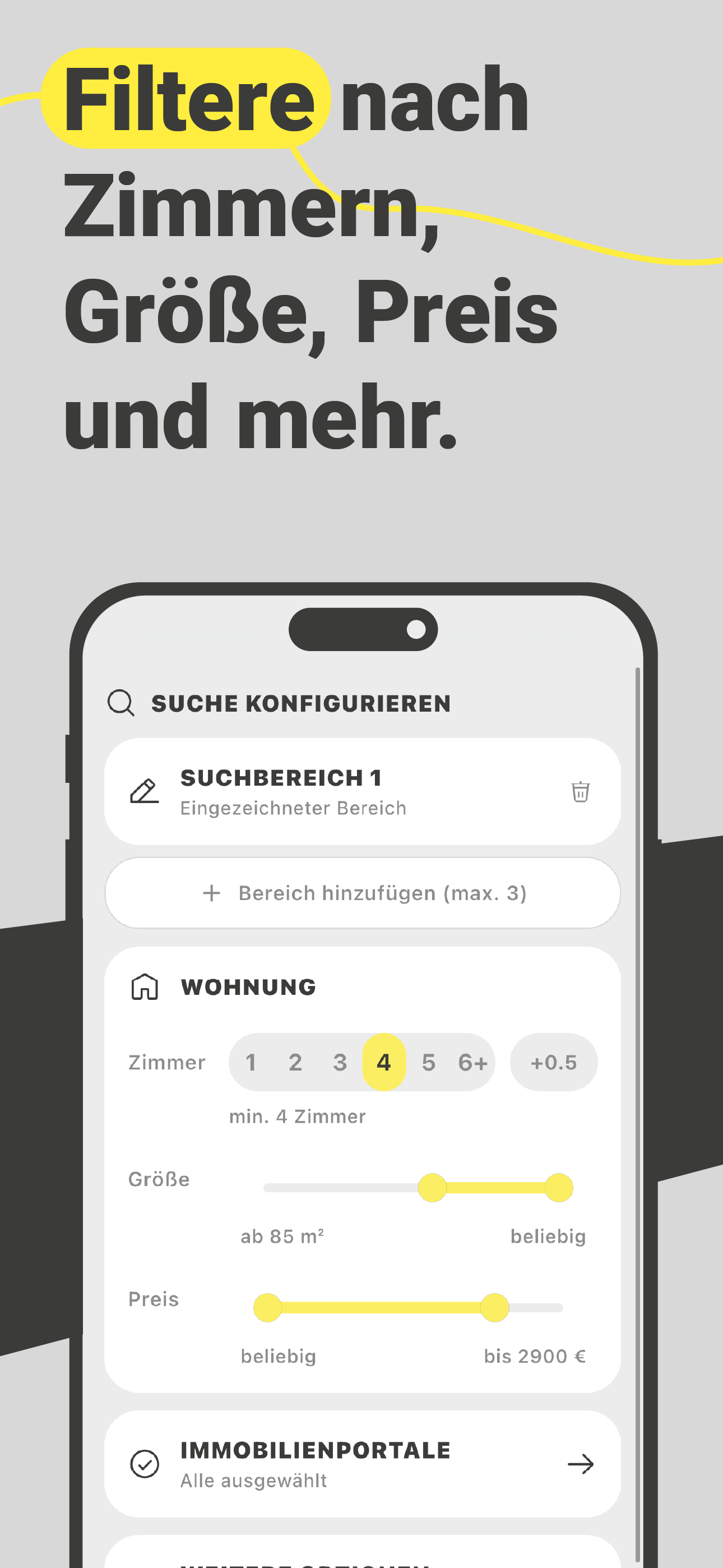 Immobilien Bot. Find rentals