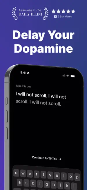 Second Thought: App Blocker iPhone screenshot 1